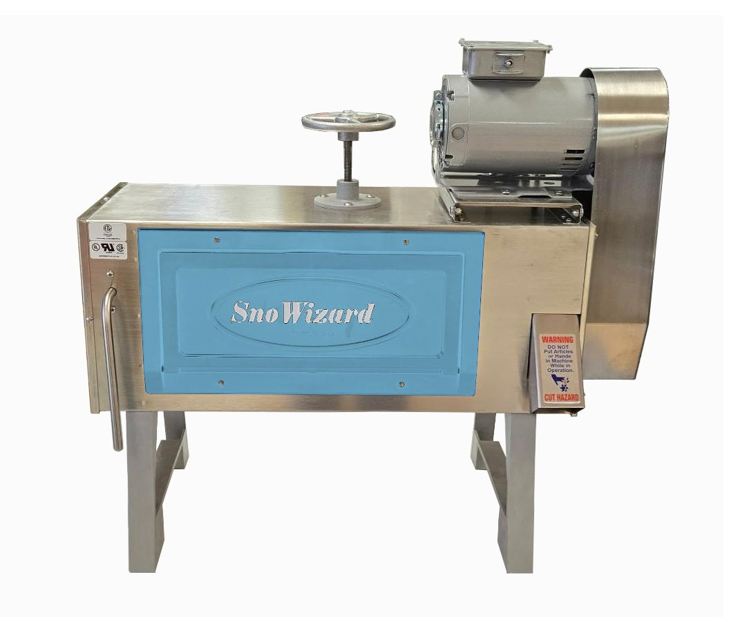 SnoWizard SnoBall Machine / New Orleans Block Shaved Ice Maker - Blue
