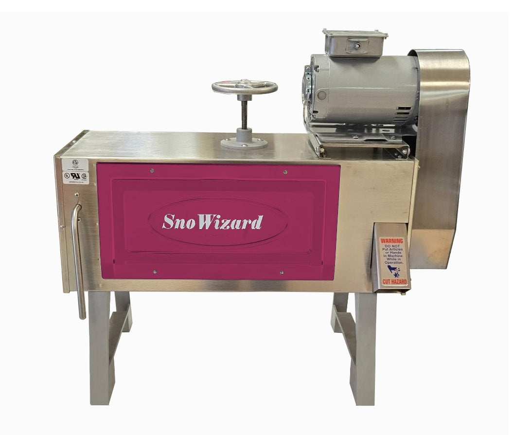 Block Ice Shaver - SnoWizard SnoBall - New Orleans Style Snow Cones - Purple