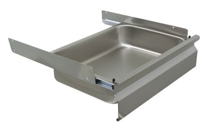 Advance Tabco SS-1520 Deluxe Series Stainless Steel Slide Drawer with 15" x 20" x 5" Deep Drawer Pan Insert