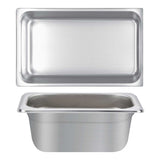 Thunder Group STPA4006 Anti-Jam Stainless Steel Steam Table Food Pan 6" Deep - 1/1 Full Size