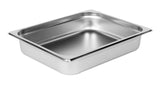 Thunder Group STPA4122 Anti-Jam Stainless Steel Steam Table Food Pan 2-1/2" Deep - 1/2 Size