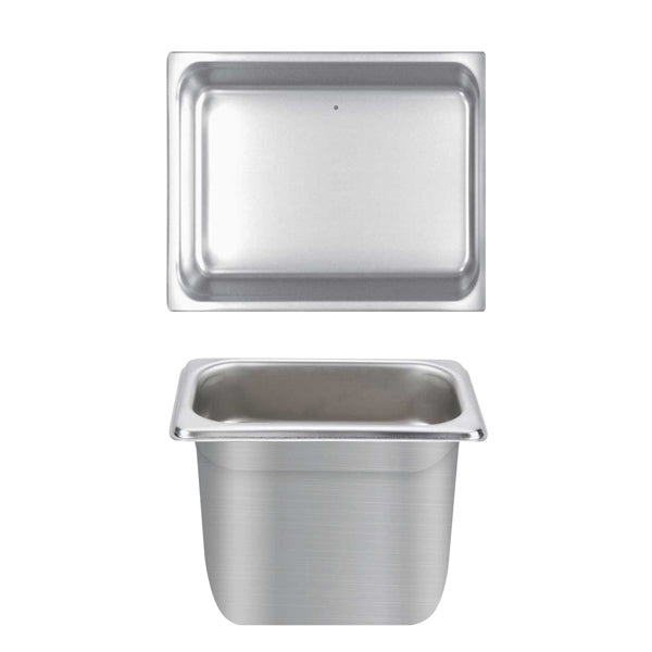 Thunder Group STPA4126 Anti-Jam Stainless Steel Steam Table Food Pan 6" Deep - 1/2 Size