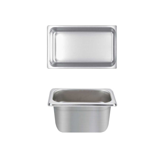 Thunder Group STPA4144 Anti-Jam Stainless Steel Steam Table Food Pan 4" Deep - 1/4 Size