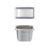 Thunder Group STPA4146 Anti-Jam Stainless Steel Steam Table Food Pan 6" Deep - 1/4 Size