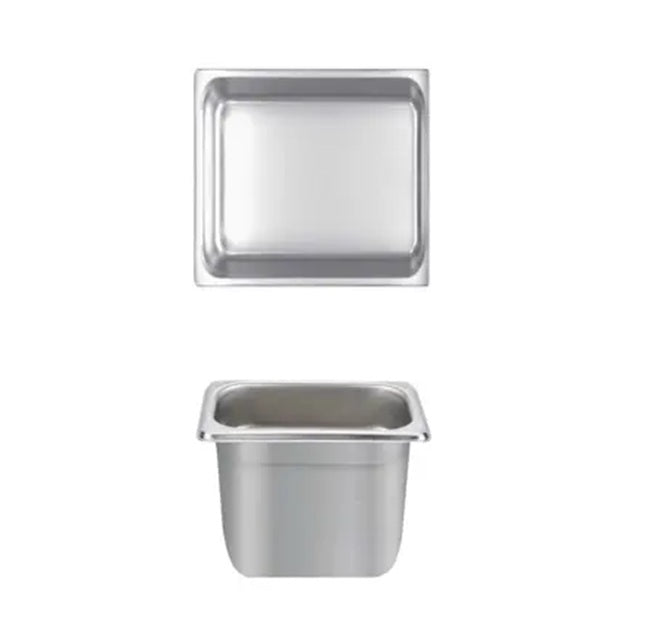 Thunder Group STPA4166 Anti-Jam Stainless Steel Steam Table Food Pan 6" Deep - 1/6 Size