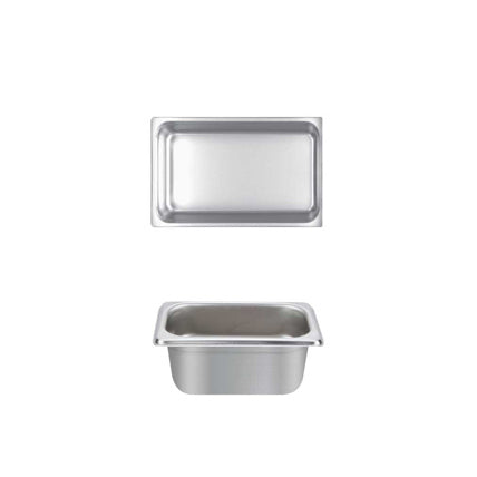 Thunder Group STPA4192 Anti-Jam Stainless Steel Steam Table Food Pan 2-1/2" Deep - 1/9 Size