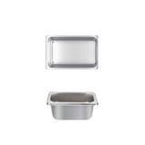 Thunder Group STPA4192 Anti-Jam Stainless Steel Steam Table Food Pan 2-1/2" Deep - 1/9 Size