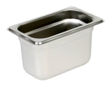 Thunder Group STPA4194 Anti-Jam Stainless Steel Steam Table Food Pan 4" Deep - 1/9 Size