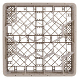 Vollrath TR18JJJ Traex Rack Max 12-Compartment Glass/Stemware Rack with (3) Extenders - Beige - 2/Case