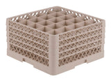 Vollrath TR6BBBB Traex 25-Compartment Full Size Glass/Stemware Rack with 4 Extenders - Beige - 2/Case