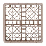 Vollrath TR6BBBB Traex 25-Compartment Full Size Glass/Stemware Rack with 4 Extenders - Beige - 2/Case