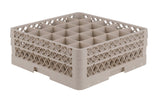Vollrath TR6BB Traex 25-Compartment Full Size Glass/Stemware Rack with 2 Extenders - Beige - 2/Case