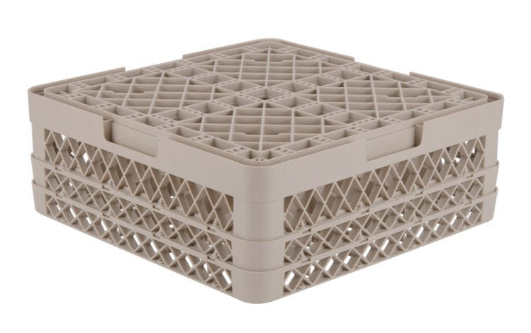 Vollrath TR6BB Traex 25-Compartment Full Size Glass/Stemware Rack with 2 Extenders - Beige - 2/Case