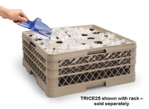 Vollrath TRICE16 Traex Rack-Master 16-Compartment Full Size Gravity Fed Glass Rack Ice Filler - Beige - 3/Case