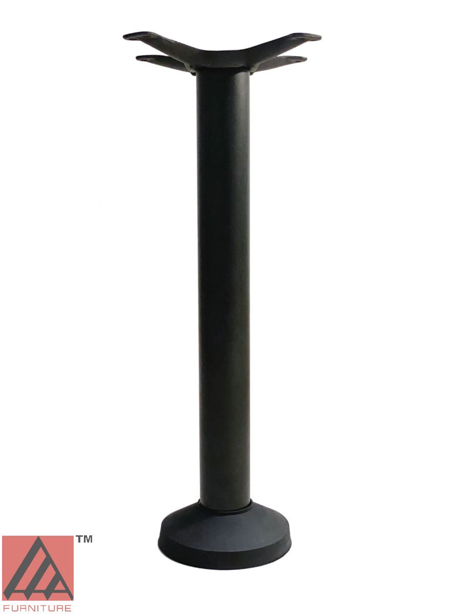 AAA Furniture Wholesale TSR08 Ground Mount Black Cast Iron Dining Height Table Base with 13" Spider and 8" dia. Column