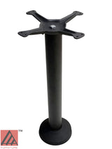 AAA Furniture Wholesale TSR08 Ground Mount Black Cast Iron Dining Height Table Base with 13" Spider and 8" dia. Column