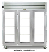 Traulsen AHT332NPUT-FHG Spec-Line 3-Section 3 Glass Door front / 3 Glass Door Rear Reach-In Pass-Thru Refrigerator 76" - 76.25 cu. ft. - 115v