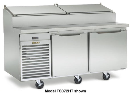 Traulsen TS066HT Pizza Prep/Salad Refrigerated Counter Two Door 66" - 115V