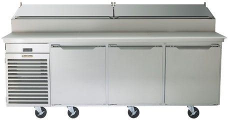 Traulsen TS090HT Pizza Prep/Salad Refrigerated Counter Three Door 90" - 115V