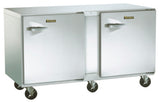 Traulsen UHT72-RR-SB Undercounter Refrigerator Two Door Right Hinged w/ Stainless Steel Back 72" - 115V