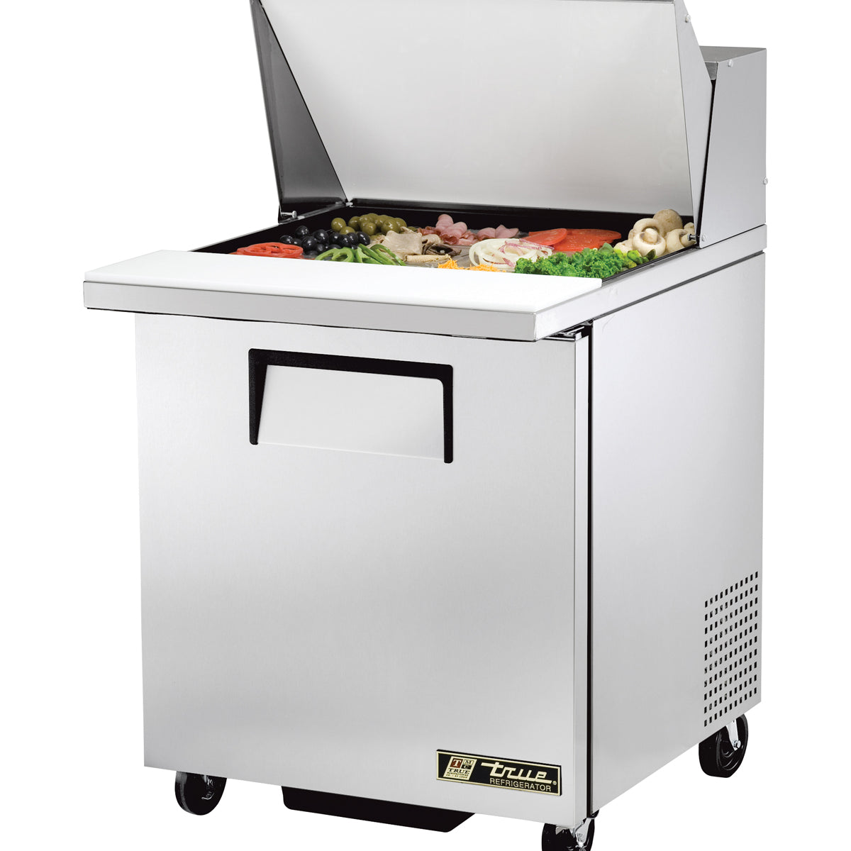 True TSSU-27-12M-C-HC 1 Door Refrigerated Sandwich Prep Table 27 ...