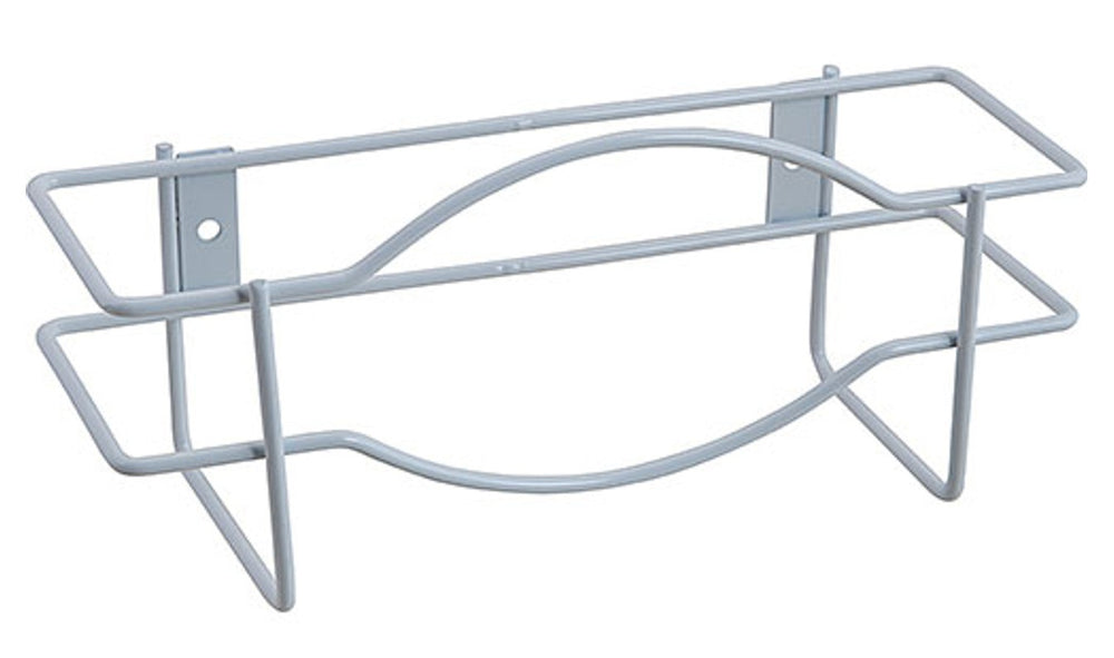 Winco WHW-10 Wall-Mount Steel Wire Disposable Glove Box Holder 10-1/4" x 3-1/4" x 4-5/8"H - White - Fits (1) 9-3/4" x 2-7/8" Box