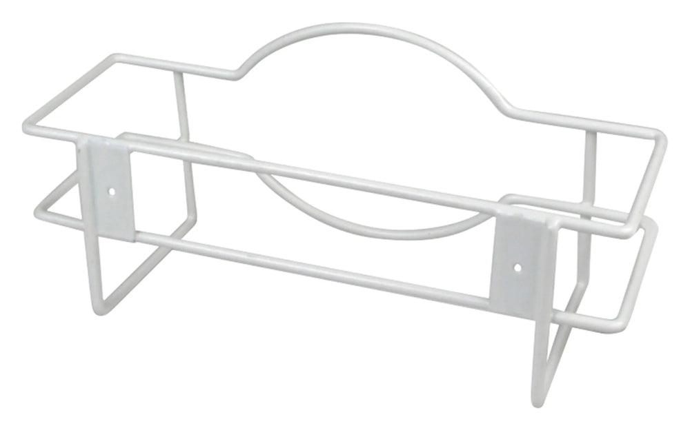 Winco WHW-10 Wall-Mount Steel Wire Disposable Glove Box Holder 10-1/4" x 3-1/4" x 4-5/8"H - White - Fits (1) 9-3/4" x 2-7/8" Box