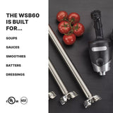 Waring WSB60 Big Stix Heavy-Duty Variable Speed Immersion Blender 16" Shaft 120V
