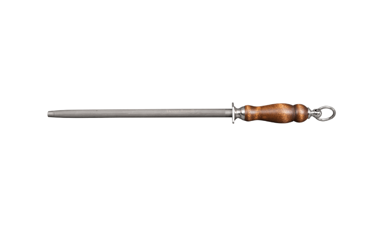 Dexter-Russell 7060 Traditional Heavy Weight Medium-Coarse Magnetized Butcher Steel with Rosewood Handle & Ring 14" - 6/Case