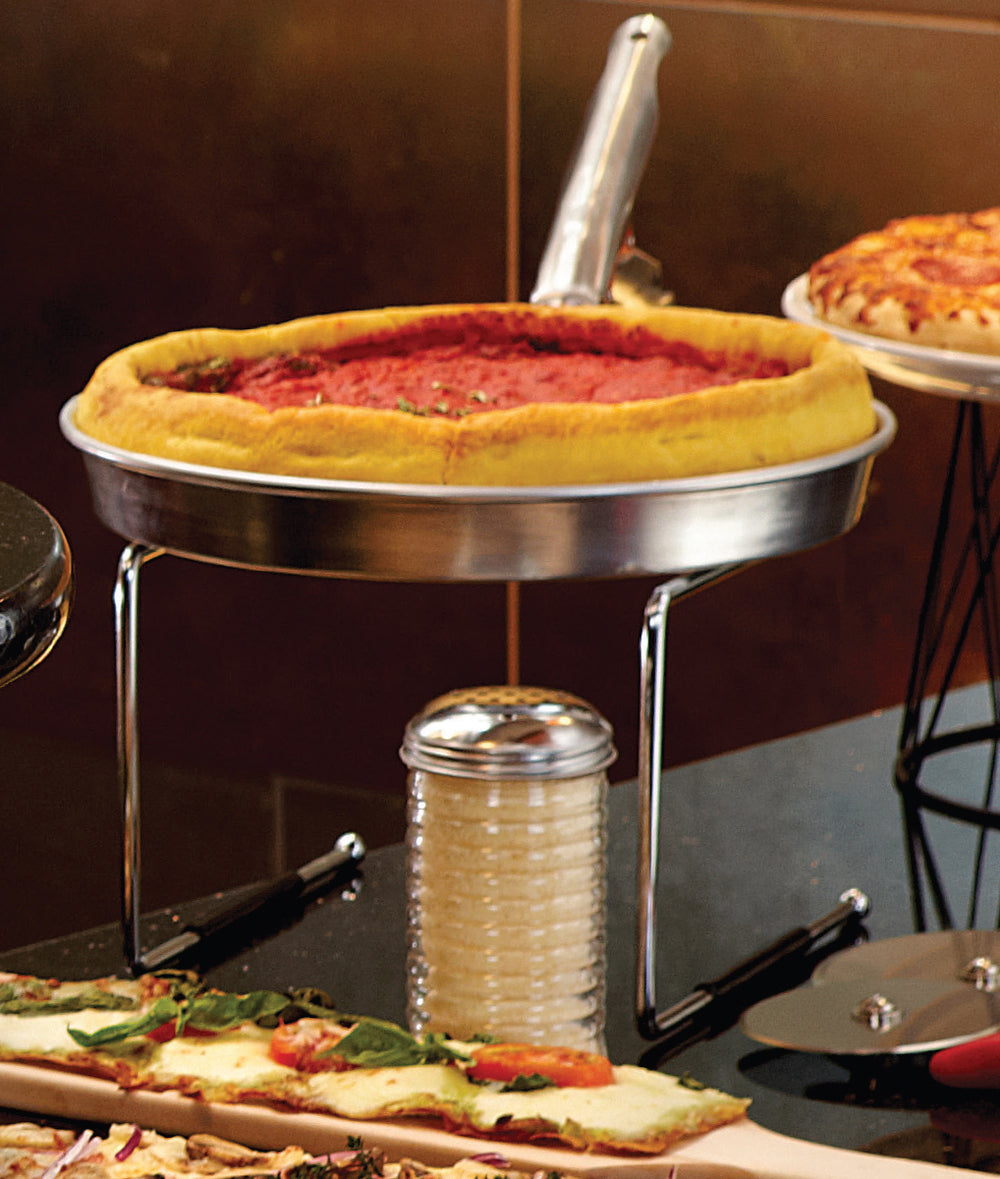 American Metalcraft A90121.5 Standard-Weight Aluminum Tapered / Nesting Pizza Pan 12" x 1-1/2" Deep