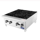Atosa ACHP-4  CookRite Countertop Natural Gas Hotplate w/ 4 Burners 24" - 128,000 BTU