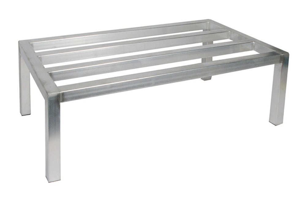 Winco ADRK-2060 Aluminum Stationary Dunnage Rack 20" x 60" x 12"H - 1,200 lb. Capacity - 6/Case