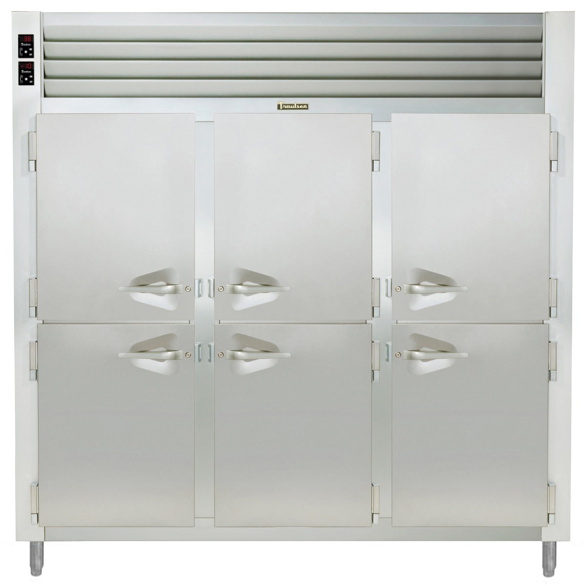 Traulsen ADT332NUT-HHS Spec-Line 3-Section 6 Solid Half Door Dual Temp Reach-In Refrigerator / Freezer 76" - 67.36 cu. ft.