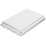 Vollrath 5228 Wear-Ever Eighth Size 16 Gauge 6 1/2" x 9 1/2" Curled Rim, No Wire Aluminum Bun / Sheet Pan