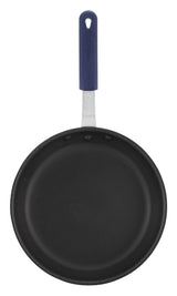 Winco AFP-8XC-H Gladiator Non-Stick Aluminum Fry Pan with Blue Silicon Riveted Handle 8"