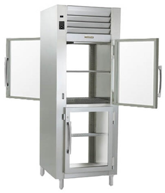 Traulsen AHF132WP-HHG Spec-Line 1-Section 2 Glass Half Door Reach-In Pass-Thru Heated Holding Cabinet 30" - 25.73 cu. ft.