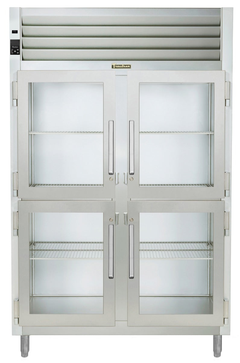Traulsen AHF232W-HHG Spec-Line 2-Section 4 Glass Half Door Reach-In Heated Holding Cabinet 58" - 51.41 cu. ft.