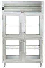 Traulsen AHF232WP-HHG Spec-Line 2-Section 4 Glass Half Door Reach-In Pass-Thru Heated Holding Cabinet 58" - 55.13 cu. ft.