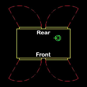 CAD drawing - top view