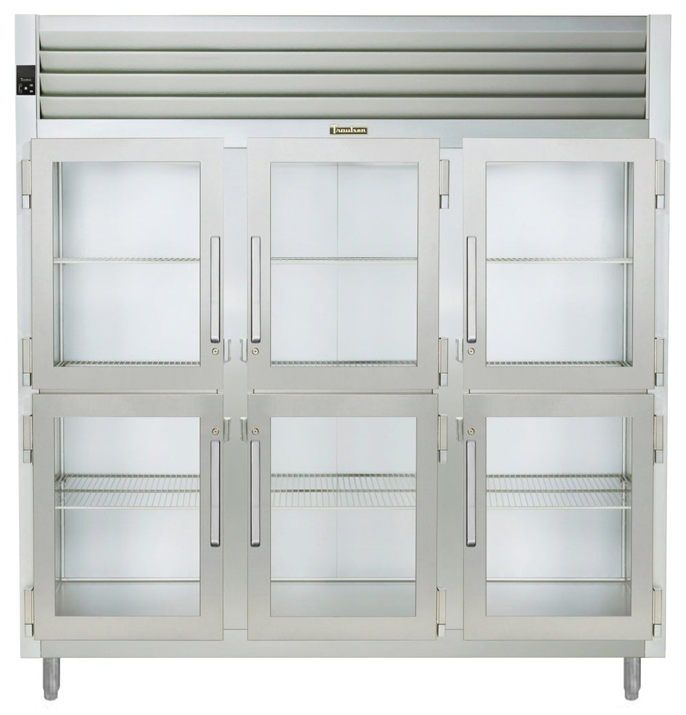 Traulsen AHF332W-HHG Spec-Line 3-Section 6 Glass Half Door Reach-In Heated Holding Cabinet 86" - 78.77 cu. ft.