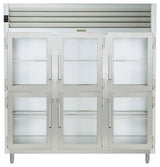 Traulsen AHF332W-HHG Spec-Line 3-Section 6 Glass Half Door Reach-In Heated Holding Cabinet 86" - 78.77 cu. ft.