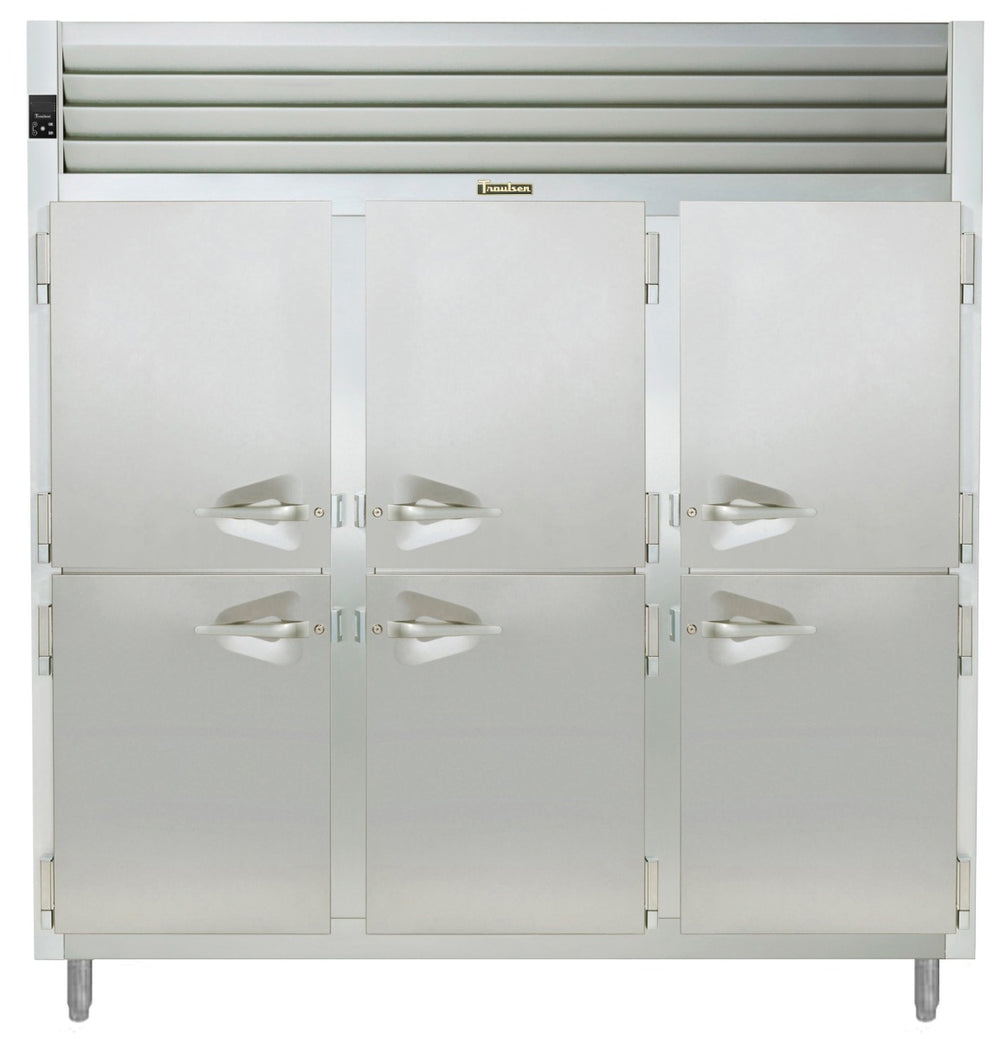 Traulsen AHF332W-HHS Spec-Line 3-Section 6 Solid Half Door Reach-In Heated Holding Cabinet 86" - 77.45 cu. ft.