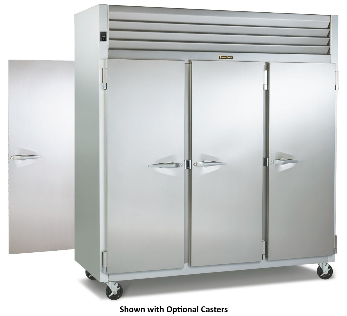 Traulsen AHF332WP-FHS Spec-Line 3-Section 3 Solid Door Reach-In Pass-Thru Heated Holding Cabinet 86" - 81.72 cu. ft.