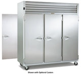 Traulsen AHF332WP-FHS Spec-Line 3-Section 3 Solid Door Reach-In Pass-Thru Heated Holding Cabinet 86" - 81.72 cu. ft.