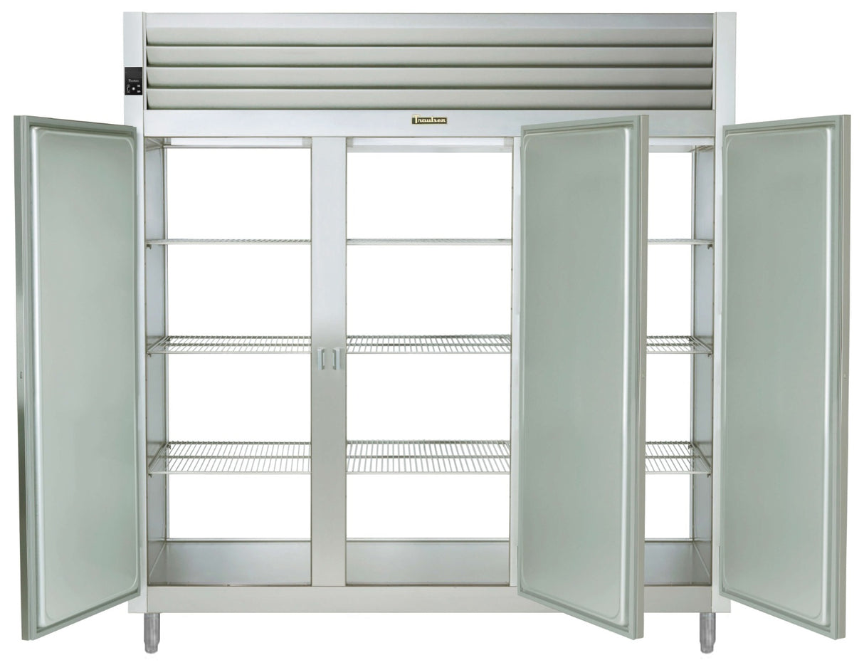 Traulsen AHF332WP-FHS Spec-Line 3-Section 3 Solid Door Reach-In Pass-Thru Heated Holding Cabinet 86" - 81.72 cu. ft.