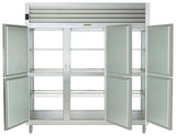 Traulsen AHF332WP-HHS Spec-Line 3-Section 6 Solid Half Door Reach-In Pass-Thru Heated Holding Cabinet 86" - 81.72 cu. ft.