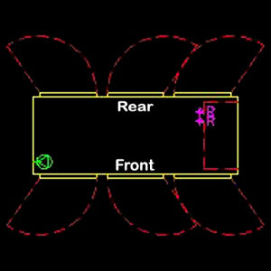 CAD drawing - top view