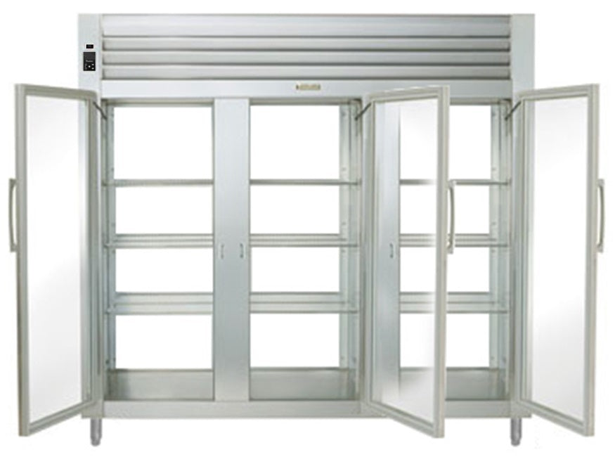 Traulsen AHT332WPUT-FHG Spec-Line 3-Section 3 Glass Door front / 3 Glass Door Rear Reach-In Pass-Thru Refrigerator 86" - 84.36 cu. ft. - 115v