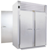 Traulsen AIH232LP-FHS Spec-Line 2-Section 2 Solid Door Roll-Thru Heated Holding Cabinet 68" - Accepts 66"H Racks - 78.84 cu. ft. - 208-230/115v