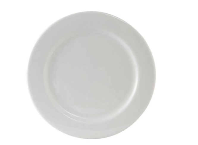 Tuxton ALA-074 7 1/2" Round Alaska Plate - Ceramic, Porcelain White - 3ea/Case